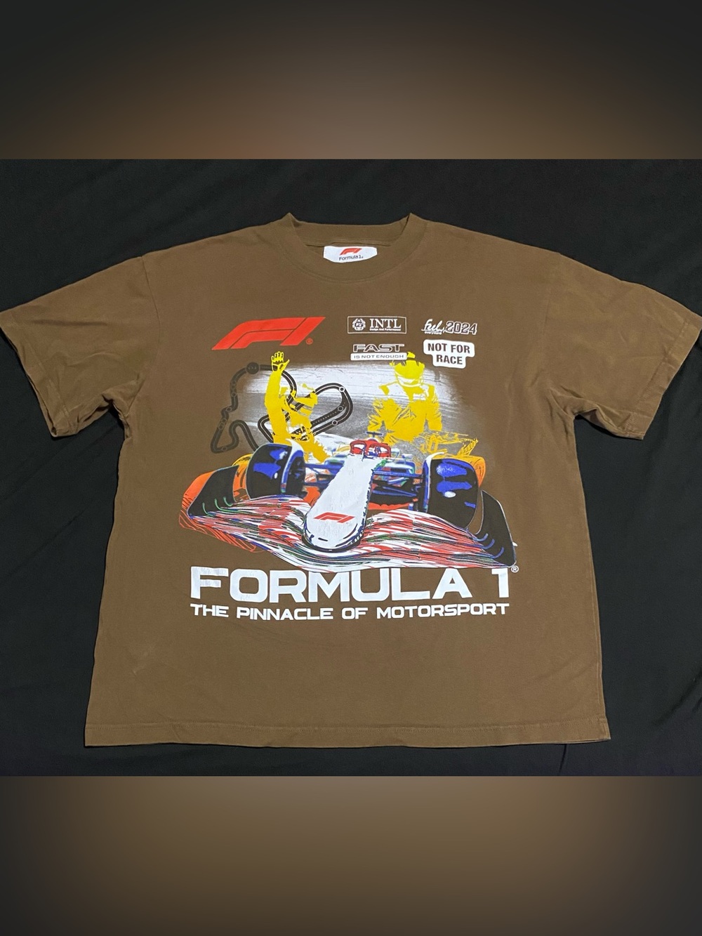 Formula 1 Brown Graphic Short Sleeve Tee